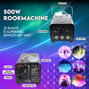 Rookmachine 500W met afstandsbediening met LED verlichting - Discolamp